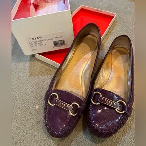 Purple Coach loafer/flats